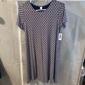 Blue patterned dress - Small from Old Navy - new with tags!